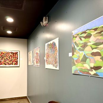 Showroom - Artwork on the way to the ladies room. - New American Near Me - Frederick, Maryland