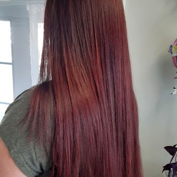 Vibrance Hair Studio - Ruby red haircolor and a haircut! - Hair Salons Near Me - Bel Air, Maryland Vibrance Hair Studio - Ruby red haircolor and a haircut! - Hair Salons Near Me - Bel Air, Maryland