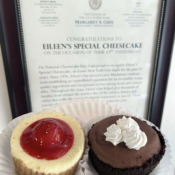 Eileen's Special Cheesecake - Strawberry Cheesecake & Chocolate Mousse Tart (not cheesecake) - Bakeries Near Me - New York, New York