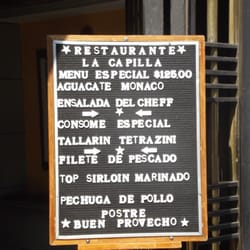 Restaurante La Capilla - Restaurante La Capilla, Menú Especial