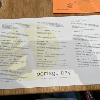 Portage Bay Cafe - 65th - Their menu as of October 29th, 2022 - Breakfast & Brunch Near Me - Seattle, Washington Portage Bay Cafe - 65th - Their menu as of October 29th, 2022 - Breakfast & Brunch Near Me - Seattle, Washington