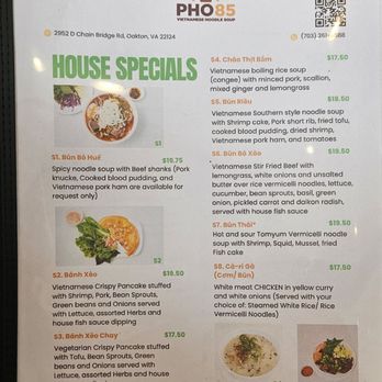 Pho85 - Noodles Near Me - Oakton, Virginia