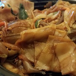 Chowfun noodles stuck together, tastes like can of vegetable