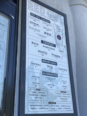 Menu photo 2 Red Owl Coffee - Macey Dr Valdosta, GA Menu photo 2 Red Owl Coffee - Macey Dr Valdosta, GA