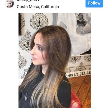 Mikey Teeze Hair Styling - Gray fade, so fun and natural at the same time. Always love the way Mikey blends colors so well and beautiful in my hair. Two thumbs up! - Hair Stylists Near Me