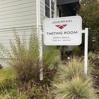 Arrowood Vineyard & Winery - a sign for the tasting room - Wineries Near Me - Glen Ellen, California Arrowood Vineyard & Winery - a sign for the tasting room - Wineries Near Me - Glen Ellen, California
