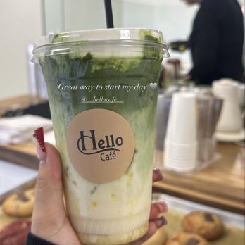 Hello cafe - Mango Match - Desserts Near Me - Orange, California Hello cafe - Mango Match - Desserts Near Me - Orange, California