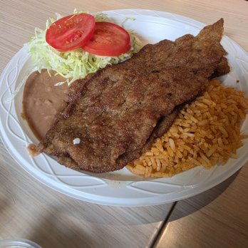 El Guero Mexicano - Milanesa.    Breaded steak .. Chefs kiss! - Mexican Near Me - Gaithersburg, Maryland