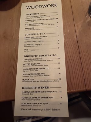 Menu photo 2 Woodwork Edmonton, AB Menu photo 2 Woodwork Edmonton, AB