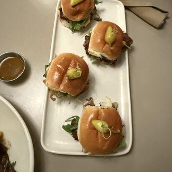 Luna Bistro Cafe - Mini Smash Sliders - New American Near Me - Long Beach, California Luna Bistro Cafe - Mini Smash Sliders - New American Near Me - Long Beach, California