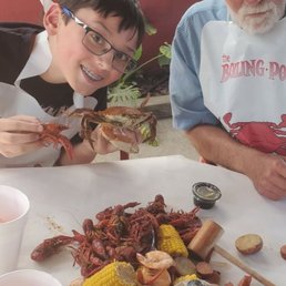 I think this was the DOT..  they had crawfish, shrimp, crab and sausage.