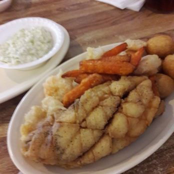 Dale's Seafood - My beautiful flounder! It was grilled perfectly.  So tasty! - Seafood Near Me - Whiteville, North Carolina