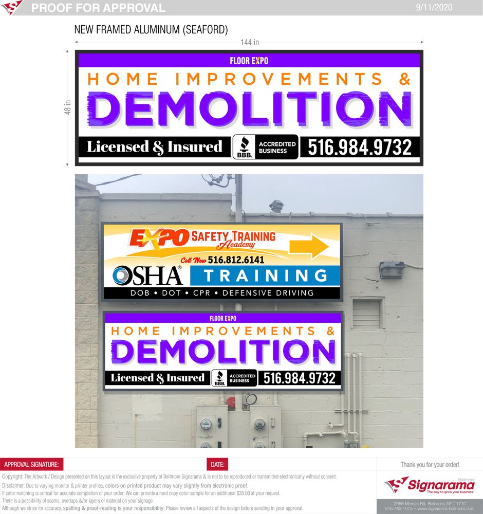 EXPO SAFETY TRAINING ACADEMY Updated September 2024 3600 Merrick Rd