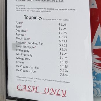 Ice Garden - Toppings menu - Desserts Near Me - Aiea, Hawaii Ice Garden - Toppings menu - Desserts Near Me - Aiea, Hawaii