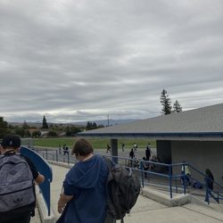 Quimby Oak Middle School - Rainy day