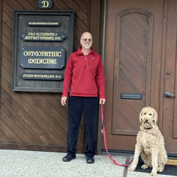 Jeffrey K Etemad - Athena and I in front of the San Rafael Office