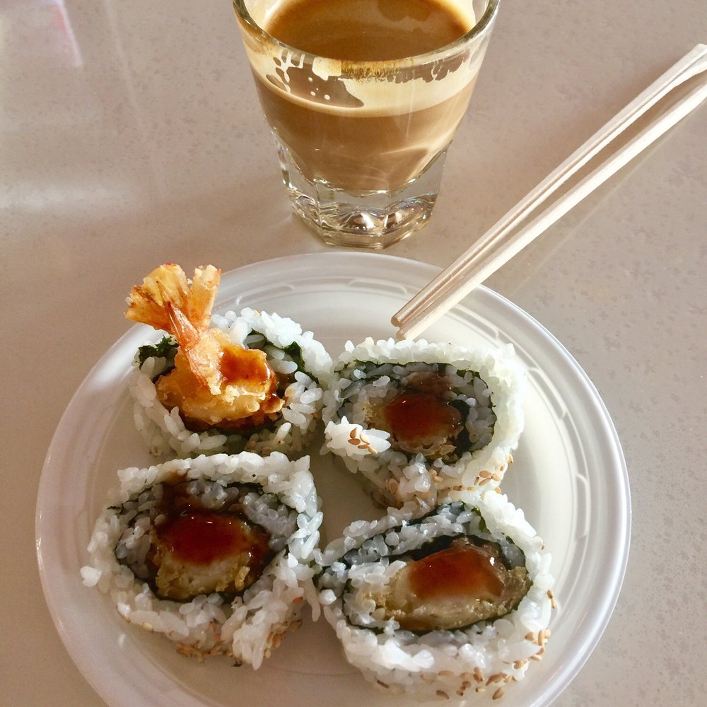 969 NYC Coffee - excellent shrimp tempura with cortado cafe. at $7 a bargain - Coffee & Tea Near Me - Jackson Heights, New York