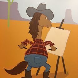 Texas Children's Urgent Care The Vintage - If my five year old were here, she would try to turn this easel into a Bob Ross masterpiece lol