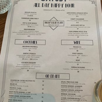 GATSBY - Happy hour menu - Cocktail Bars Near Me - Washington, DC, District of Columbia GATSBY - Happy hour menu - Cocktail Bars Near Me - Washington, DC, District of Columbia