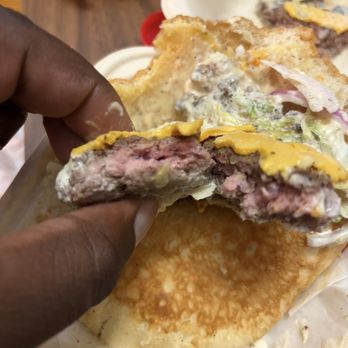 Megawich - The Ultimate Sandwich - Pink all throughout the burger - Sandwiches Near Me - Milwaukee, Wisconsin Megawich - The Ultimate Sandwich - Pink all throughout the burger - Sandwiches Near Me - Milwaukee, Wisconsin