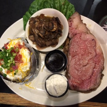 Mr Peabody's - The 10-oz prime rib meal -- this was medium-rare -- PERFECT! - Burgers Near Me - Encinitas, California Mr Peabody's - The 10-oz prime rib meal -- this was medium-rare -- PERFECT! - Burgers Near Me - Encinitas, California