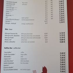 Devil's Diner - Drinks