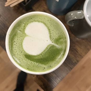Koma Cafe - Lavender Matcha Latte - Coffee & Tea Near Me - Takoma Park, Maryland