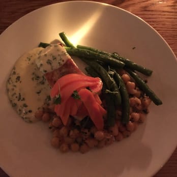 The Stable House Bistro - Daily special Halibut with picked carrots and chick pea salad. - French Near Me - Vancouver, British Columbia The Stable House Bistro - Daily special Halibut with picked carrots and chick pea salad. - French Near Me - Vancouver, British Columbia