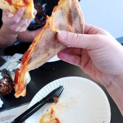 Decicco's Pizzeria - Hot Honey Pepperino Pizza - crust cooked just right