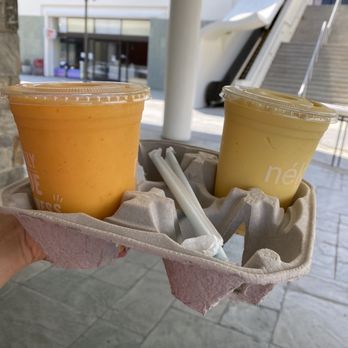 Nekter Juice Bar - Mango Delight Smoothie + Turmeric Sunrise - Juice Bars & Smoothies Near Me - Pasadena, California