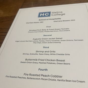 Edgar's Grille - Special menu prepared for our Korean Goodwill guests - New American Near Me - Augusta, Georgia