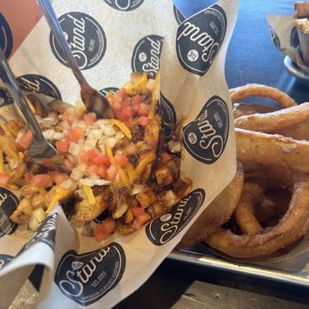 The Stand - American Classics Redefined - Chili Cheese Fries & Onion Rings - New American Near Me - Chino Hills, California