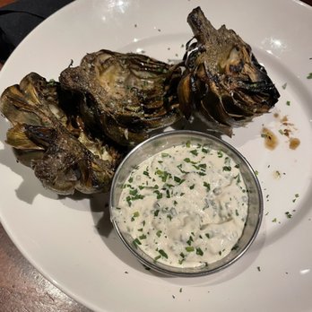 J. Alexander's Restaurant - Fire - Grilled Artichokes - New American Near Me - Englewood, Colorado J. Alexander's Restaurant - Fire - Grilled Artichokes - New American Near Me - Englewood, Colorado