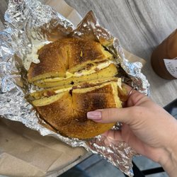 Bagel Time - Bacon egg and cheese