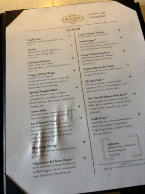 Menu photo 2 The Peacock Charleston, SC Menu photo 2 The Peacock Charleston, SC