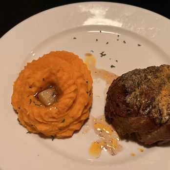 10 West - Filet mignon and mashed sweet potatoes - Burgers Near Me - Cicero, Indiana