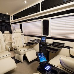 Obsidian Luxury Services - Black Car Service - Mercedes Landjet Sprinter Interior