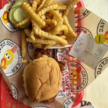Dave's Hot Chicken - Dave's #4 1 Slider with Fries - Chicken Shop Near Me - Oakland, California