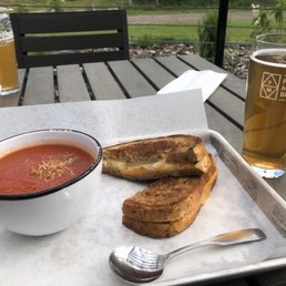 Grilled cheese and tomato soup