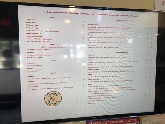 Menu photo 5 GRAZIE Pizzeria Manor, TX Menu photo 5 GRAZIE Pizzeria Manor, TX