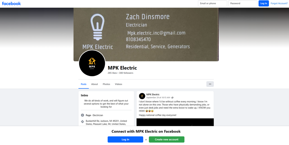 MPK ELECTRIC Updated September 2024 Bunkerhill Rd, Jackson