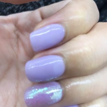 Nailed It Spa - Dipping powder with unicorn glitter - Nail Salons Near Me - Tarzana, California