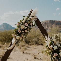 Flower Works - Flower Works desert boho wedding arch