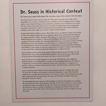 Springfield Museums - Historical Context of Dr. Seuss - Museums Near Me - Springfield, Massachusetts