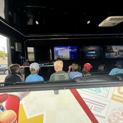 Inside of the truck