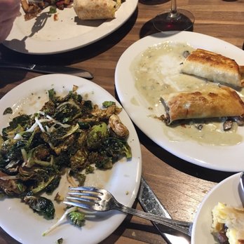 Ado's Kitchen & Bar - Sausage burrito, sprouts, mushroom crepes, and Barbera di Asti! - Breakfast & Brunch Near Me - Boulder, Colorado