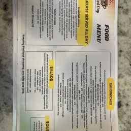 Food menu Food menu