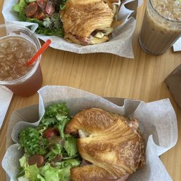 Ham and Swiss. Prosciutto and Brie. Arnold Palmer and an iced vanilla latte. Ham and Swiss. Prosciutto and Brie. Arnold Palmer and an iced vanilla latte.