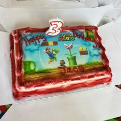 Sweet Shoppe Bakery - Super Mario Marble Cake with Cream Cheese Icing