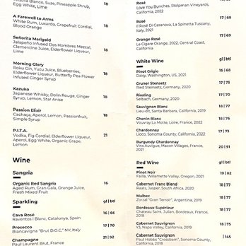 The Landing - Menu - Cocktail Bars Near Me - New York, New York The Landing - Menu - Cocktail Bars Near Me - New York, New York